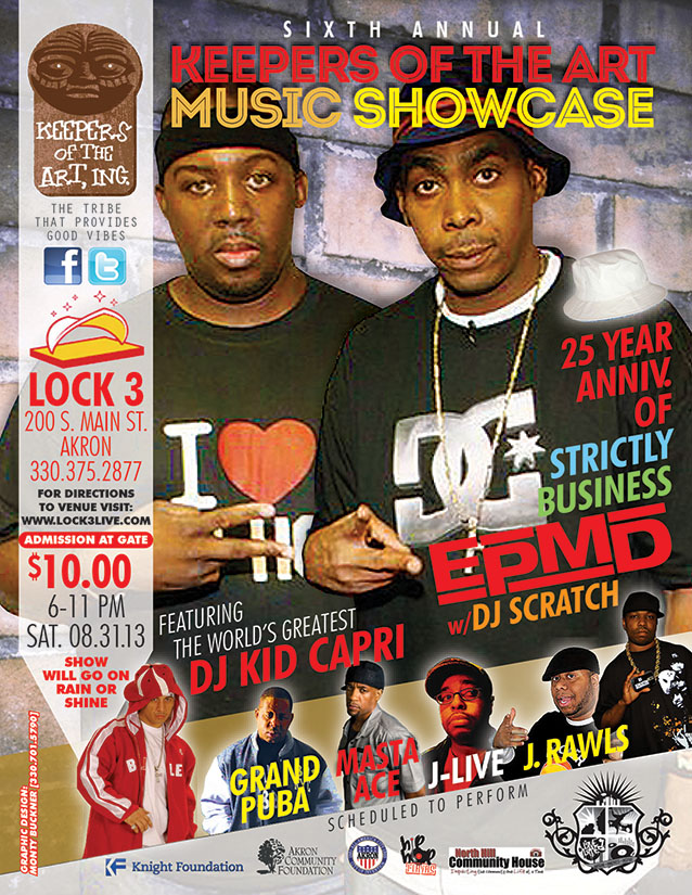 2013 Akron Hip Hop Showcase Flyer 2 (4.5x5.75)